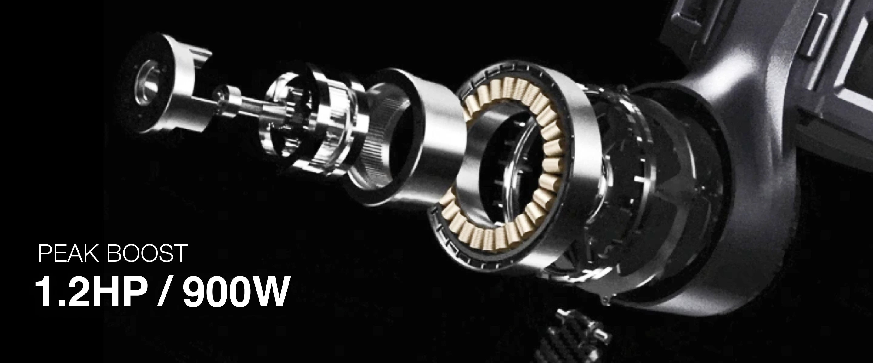 Powerful Motor with 900W output power