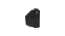 Detailed studio view of the Ascentiz exoskeleton intelligent battery pack, showcasing the Type-C charging port and LED battery indicator lights on the side panel.